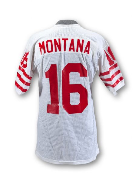 JOE MONTANA 1979-80 SAN FRANCISCO 49ERS GAME WORN JERSEY (MEARS A10)