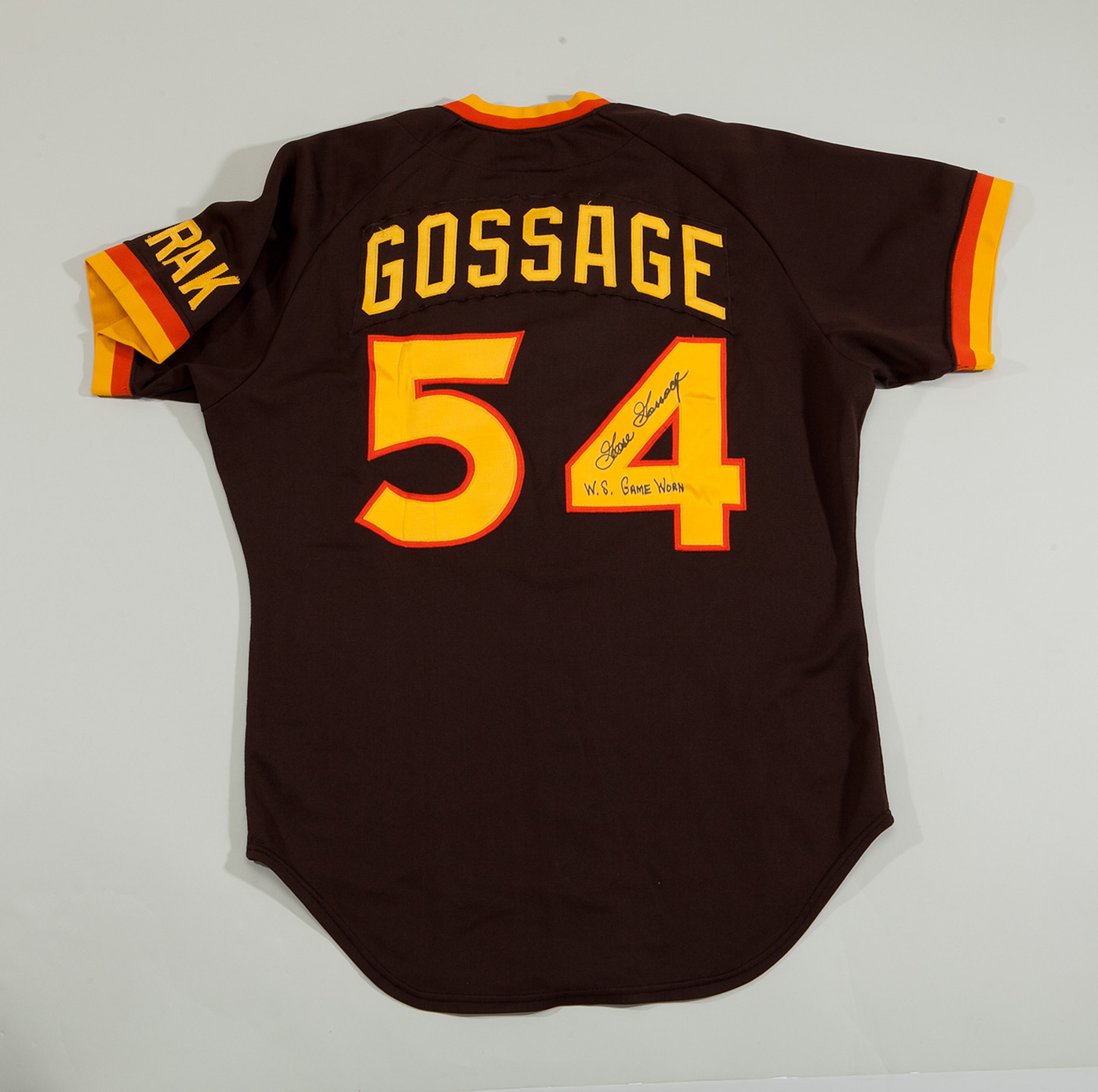 Lot Detail - GOOSE GOSSAGE'S 1984 SAN DIEGO PADRES WORLD SERIES GAME WORN &  SIGNED HOME UNIFORM (GOSSAGE LOA)