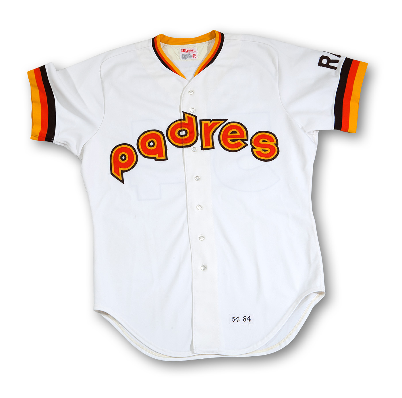Lot Detail - GOOSE GOSSAGE'S 1984 SAN DIEGO PADRES WORLD SERIES GAME WORN &  SIGNED HOME UNIFORM (GOSSAGE LOA)