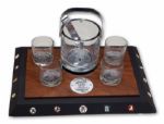 GOOSE GOSSAGES 1975 MAJOR LEAGUE BASEBALL ALL-STAR GAME WET BAR SET PRESENTED TO AMERICAN LEAGUE PLAYERS (GOSSAGE LOA)