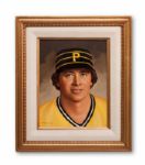 GOOSE GOSSAGES PITTSBURGH PIRATES FRAMED PORTRAIT BY ARTIST AND FORMER NFL STAR TOMMY MCDONALD (GOSSAGE LOA)