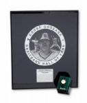 GOOSE GOSSAGES 2007 SAN DIEGO HALL OF CHAMPIONS BREITBARD HALL OF FAME PLAQUE AND WATCH (GOSSAGE LOA)