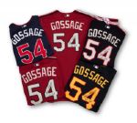 GOOSE GOSSAGES LOT OF (5) 2004-2009 ALL-STAR GAME EVENT-WORN & SIGNED JERSEYS (GOSSAGE LOA)