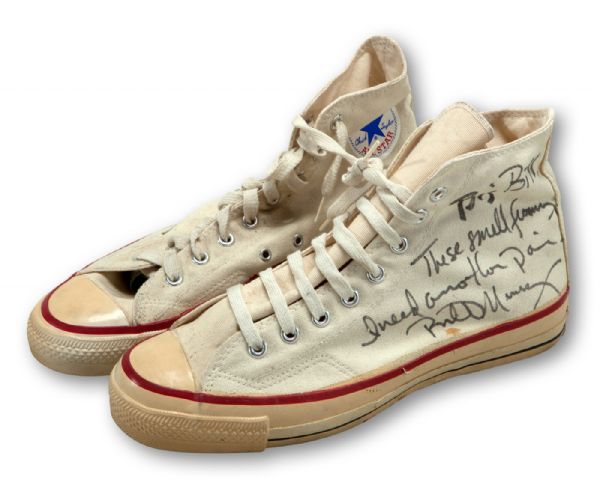 BILL MURRAY (ACTOR/COMEDIAN) WORN AND SIGNED CONVERSE CHUCK TAYLOR SHOES (FICKE LOA)