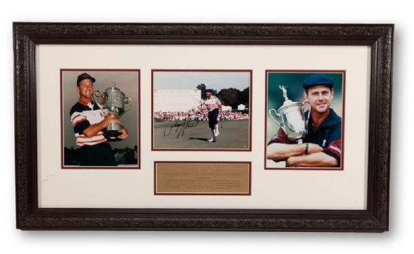 RICK DEMPSEYS PAYNE STEWART SIGNED 8 X 10 COLOR PHOTO WITH (2) UNSIGNED PHOTOS