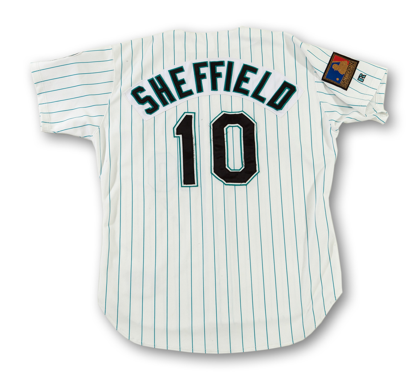 Lot Detail - 1994 GARY SHEFFIELD FLORIDA MARLINS GAME WORN AND AUTOGRAPHED  HOME JERSEY