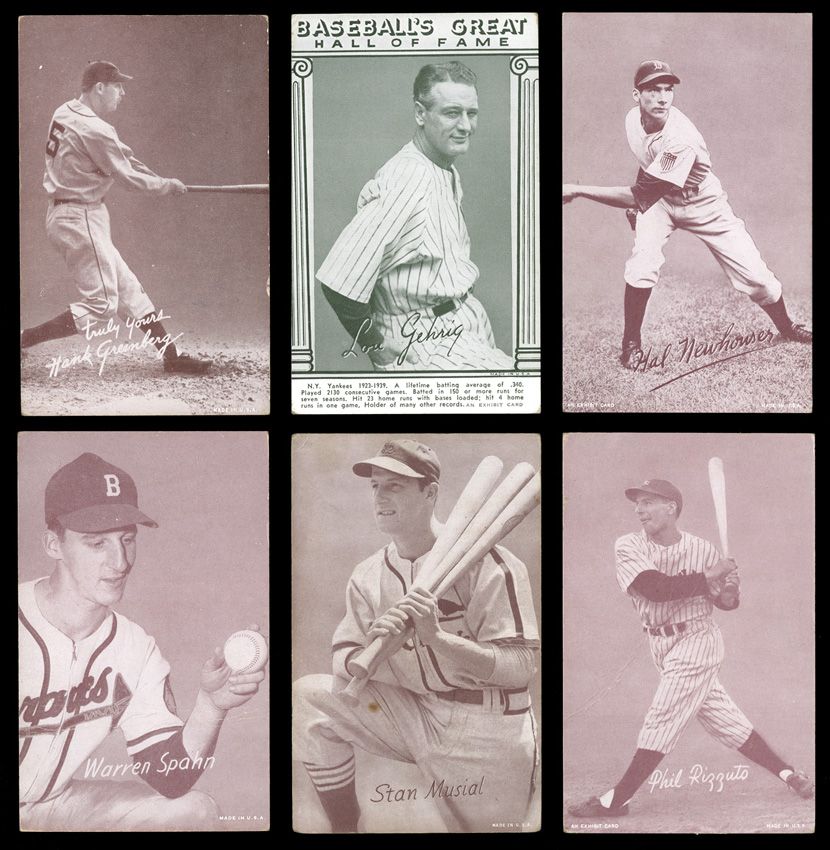 Lot Detail - LATE 1940'S - EARLY 1950'S BASEBALL EXHIBIT CARD ...