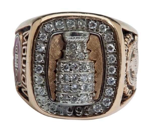 1992-93 MONTREAL CANADIENS 14K GOLD STANLEY CUP CHAMPIONSHIP RING 