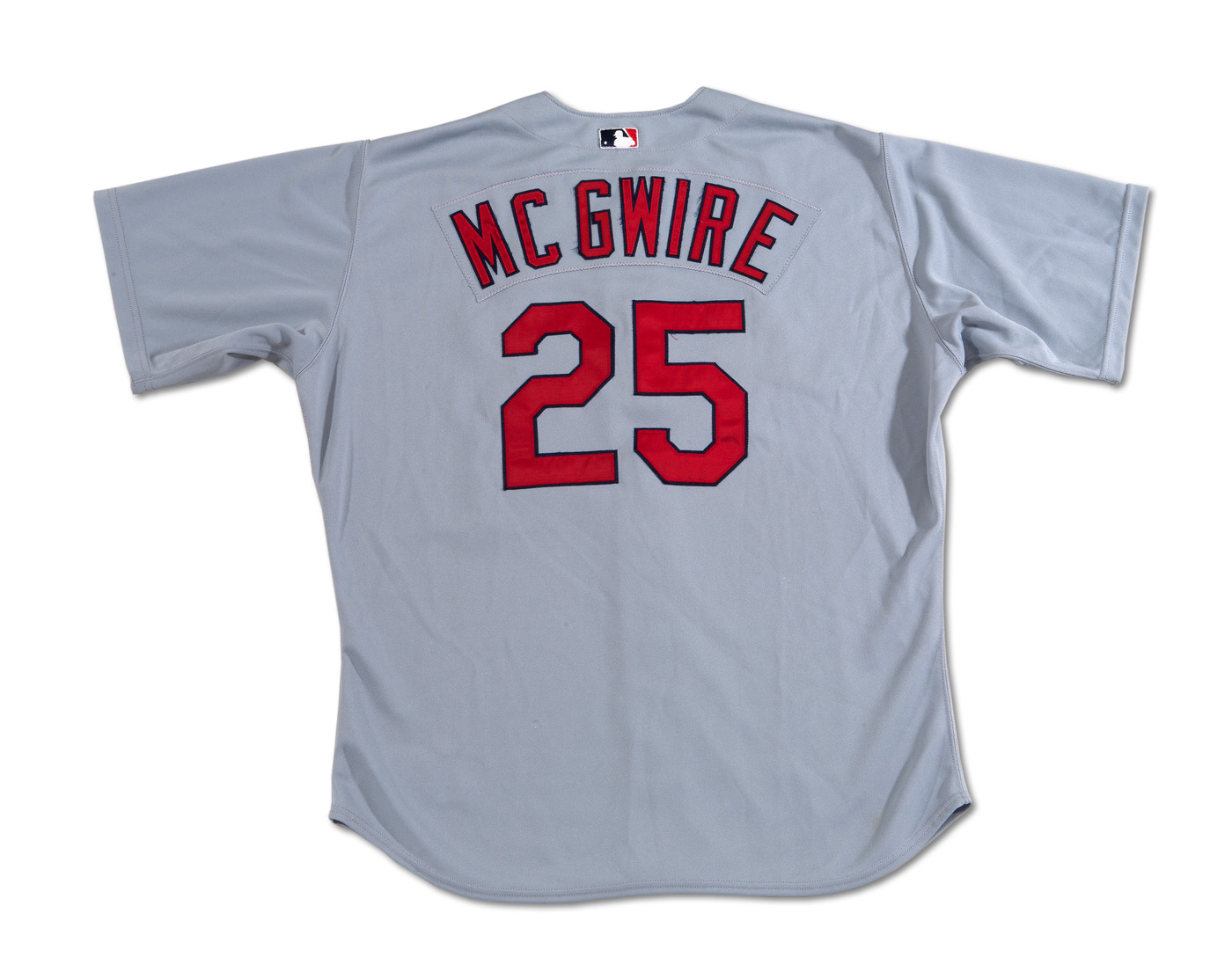 Lot Detail - 2000 MARK MCGWIRE ST. LOUIS CARDINALS GAME WORN ROAD JERSEY  (DELBERT MICKEL COLLECTION)