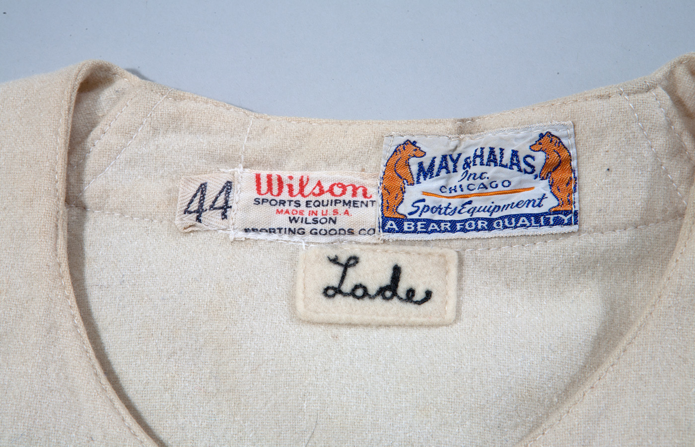 Lot Detail - 1948 DOYLE LADE CHICAGO CUBS GAME WORN HOME JERSEY W/ PANTS  (DELBERT MICKEL COLLECTION)