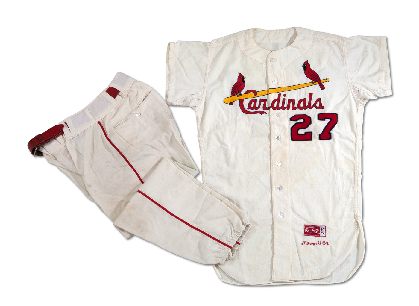 Lot Detail - 1974 BOB GIBSON ST LOUIS CARDINALS GAME WORN AND