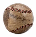 1929 CHICAGO CUBS MULTI-SIGNED BASEBALL INCL. ROGERS HORNSBY, HACK WILSON, AND KI KI CUYLER (NSM COLLECTION)