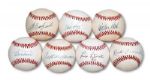 LOT OF (7) BOSTON RED SOX HOFER AND STARS SINGLE SIGNED BASEBALLS INCL. WILLIAMS (NSM COLLECTION)