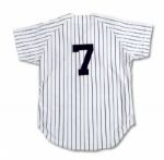 1970 MICKEY MANTLE AUTOGRAPHED NEW YORK YANKEES GAME WORN COACHES JERSEY (NSM COLLECTION)