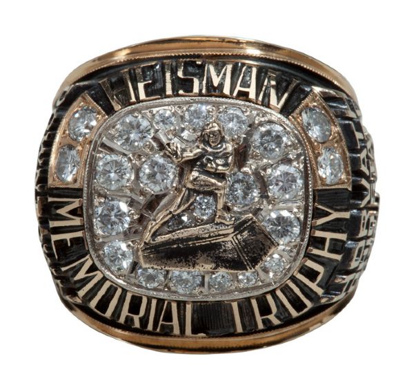 LES HORVATH (1944 HEISMAN TROPHY WINNER) RING ISSUED IN 1994 BY THE DOWNTOWN ATHLETIC CLUB OF NEW YORK
