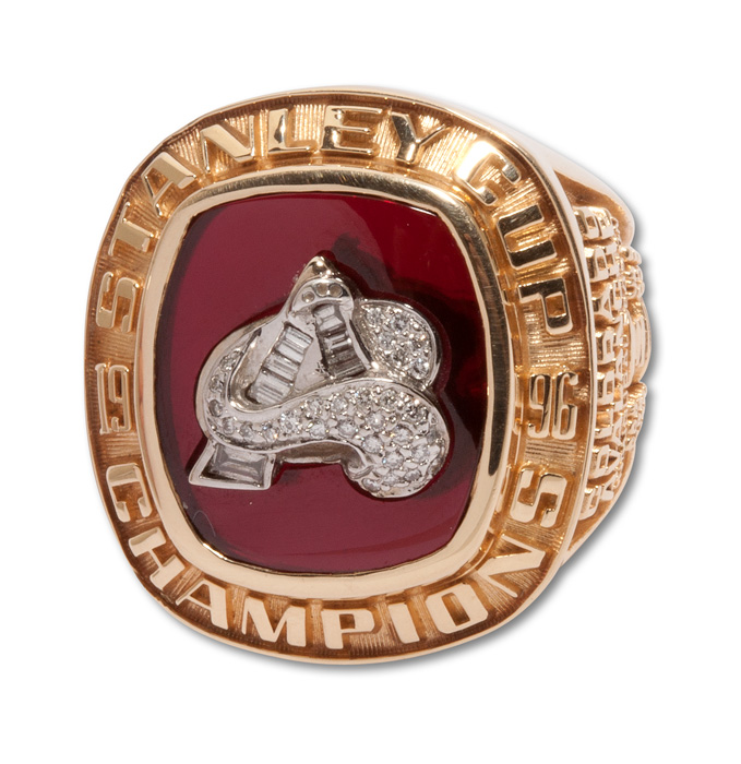 Lot Detail - 1996 Colorado Avalanche Stanley Cup Championship Ring  (Recipient LOA)