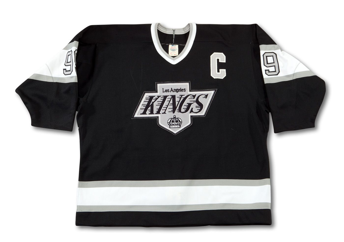 Sell a Wayne Gretzky Game Used Worn Kings Jersey with Team Letter