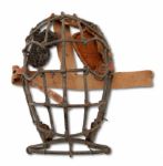 C.1909 BIRD CAGE STYLE CATCHERS MASK ATTRIBUTED TO JACK LAPP OF THE PHILADELPHIA ATHLETICS (HELMS/LA84 COLLECTION)