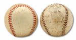 1927 AND 1940 NEW YORK GIANTS SIGNED BASEBALLS (HELMS/LA84 COLLECTION) 