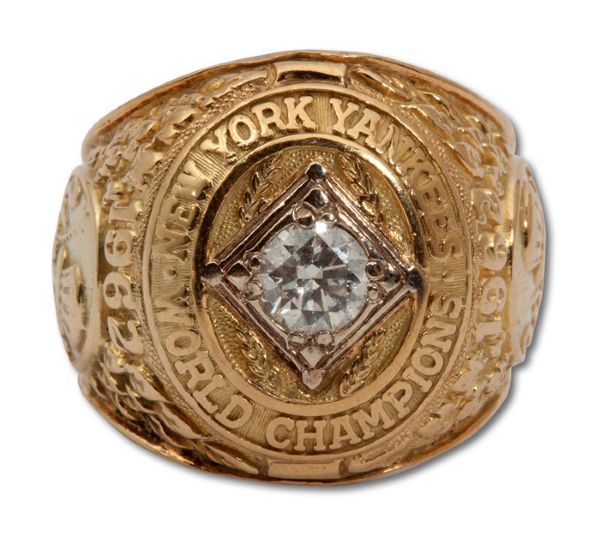 BILL "MOOSE" SKOWRONS 1962 NEW YORK YANKEES WORLD SERIES CHAMPIONSHIP 14K GOLD RING (SKOWRON FAMILY LOA)