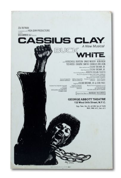 BUCK WHITE, A MUSICAL STARRING MUHAMMAD ALI (A/K/A/) CASSIUS CLAY, POSTER
