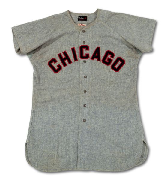 1954 SHERM LOLLAR CHICAGO WHITE SOX GAME WORN ROAD JERSEY (DELBERT MICKEL COLLECTION)