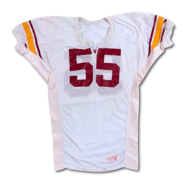 1993 WILLIE MCGINEST AUTOGRAPHED USC TROJANS GAME WORN JERSEY (USC LOA, NSM COLLECTION)