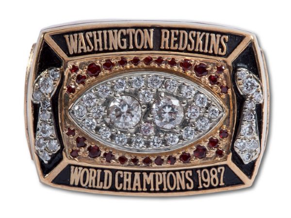 MARK RYPIENS 1987 WASHINGTON REDSKINS SUPER BOWL XXII CHAMPIONSHIP RING (RYPIEN LOA)
