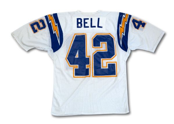 1982 RICKY BELL SAN DIEGO CHARGERS GAME WORN JERSEY (NSM COLLECTION)