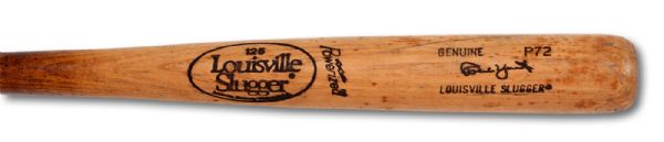 1986 ROBIN YOUNT LOUISVILLE SLUGGER PROFESSIONAL MODEL GAME USED BAT (BILL RIDDELL COLLECTION)
