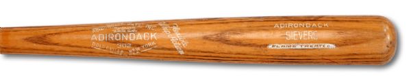 1950s ROY SIEVERS ADIRONDACK PROFESSIONAL MODEL GAME USED BAT (BILL RIDDELL COLLECTION)