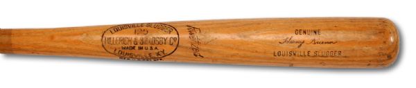1958 HARVEY KUENN H&B PROFESSIONAL MODEL GAME USED BAT WITH EXCEPTIONAL MLB BATBOY PROVENANCE (BILL RIDDELL COLLECTION)