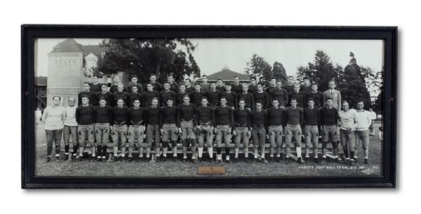 ENORMOUS 16" BY 40" 1931 USC TROJANS (NATIONAL CHAMPIONS) FOOTBALL TEAM PANORAMIC PHOTOGRAPH (NSM COLLECTION)