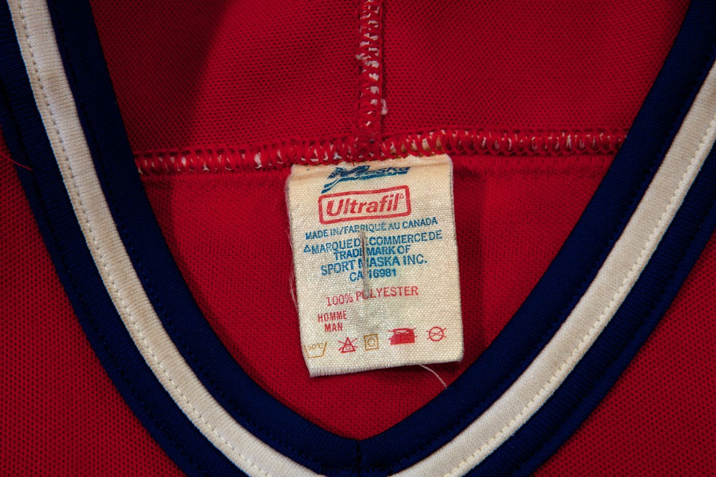 Lot Detail - Montreal Canadiens - White Vintage Jersey Ultrafil