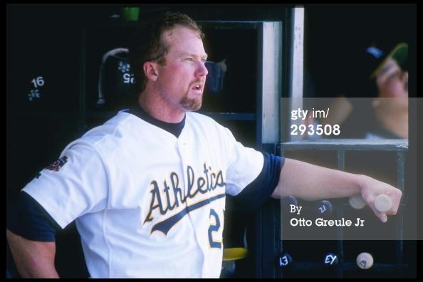 Circa 1996 Mark McGwire Oakland Athletics Signed Game Used Jersey