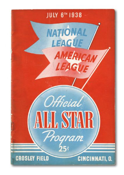 1938 ALL-STAR GAME PROGRAM