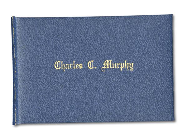 CHARLES C. MURPHY BASKETBALL HALL OF FAME MEMBERSHIP CARD (SIGNED BY CLIFF HAGAN) IN ORIGINAL HOLDER