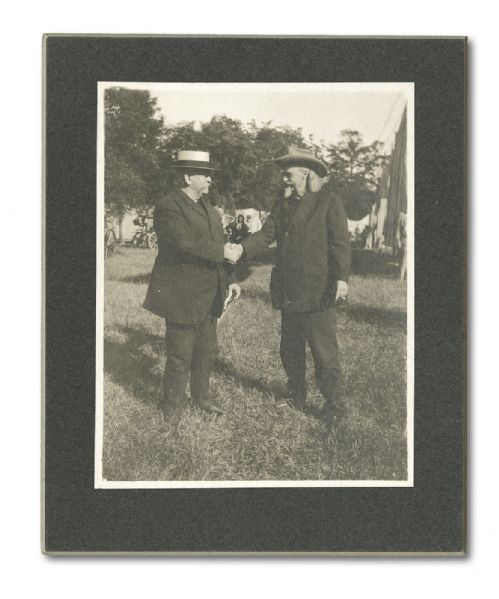 JOHN L. SULLIVAN AND BUFFALO BILL CODY 3 1/3 BY 4 BLACK & WHITE PHOTO