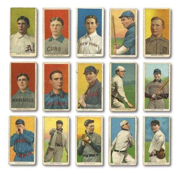 1909-11 T206 BASEBALL LOT OF 281 DIFFERENT INC. 23 HALL OF FAMERS