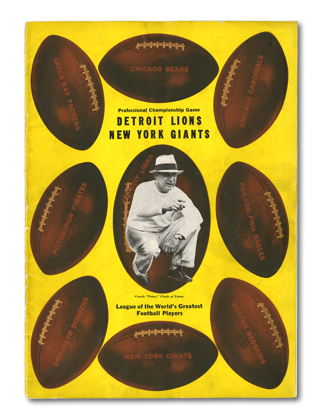 Lot Detail - 1935 NFL CHAMPIONSHIP GAME PROGRAM (DETROIT LIONS VS