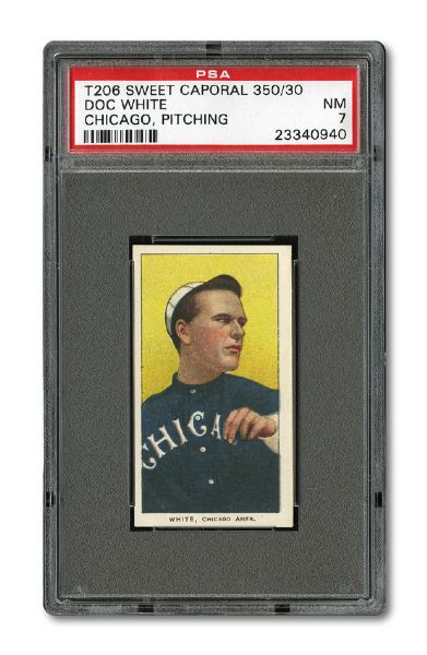 1909-11 T206 DOC WHITE (CHICAGO, PITCHING) NM PSA 7