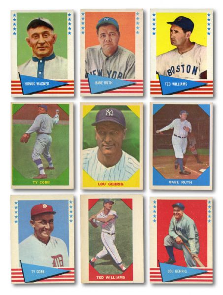 1960 FLEER (79) AND 1961 FLEER (152) HALL OF FAME BASEBALL PAIR OF COMPLETE SETS