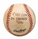 TONY GWYNNS 529TH CAREER DOUBLE BASEBALL TO TIE AL OLIVER AT NO. 24 ON MLB ALL-TIME LIST (GWYNN FAMILY LOA)