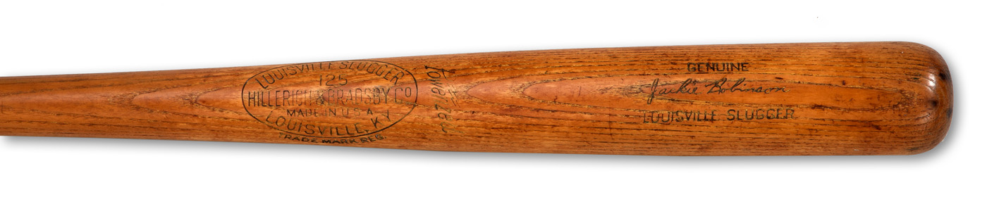 Lot Detail - JACKIE ROBINSON 1949 H&B GAME USED BAT - ONE OF ONLY