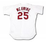 1998 MARK MCGWIRE AUTOGRAPHED ST. LOUIS CARDINALS GAME WORN HOME JERSEY FROM RECORD-BREAKING 70 HR SEASON! (GWYNN FAMILY LOA)