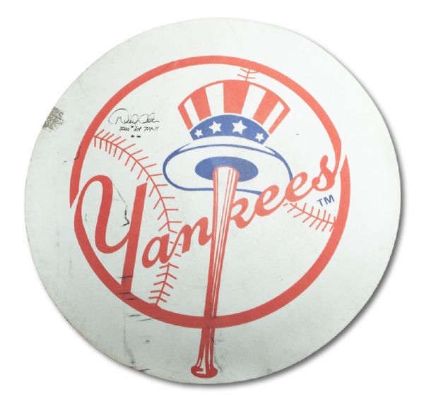 HISTORIC JULY 9, 2011 DEREK JETER GAME USED AND SIGNED ON DECK CIRCLE FROM JETERS 3,000TH HIT GAME AT YANKEE STADIUM (STEINER LOA)