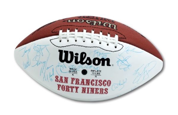 1997 SAN FRANCISCO 49ERS TEAM SIGNED FOOTBALL (NSM COLLECTION)