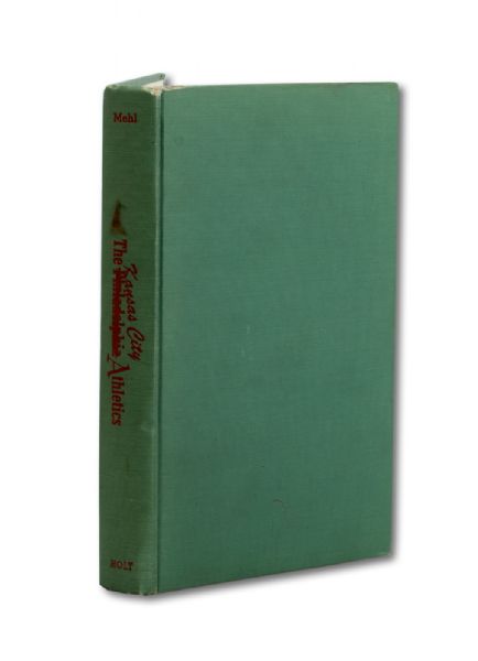 ROGER MARIS AUTOGRAPHED 1956 "THE KANSAS CITY ATHLETICS" FIRST EDITION HARDCOVER BOOK (JSA LOA)