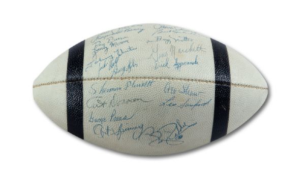 EXCEPTIONAL 1958 BALTIMORE COLTS WORLD CHAMPIONS TEAM SIGNED FOOTBALL - SEASON OF "THE GREATEST GAME EVER PLAYED" - A GIFT FROM JOHNNY UNITAS