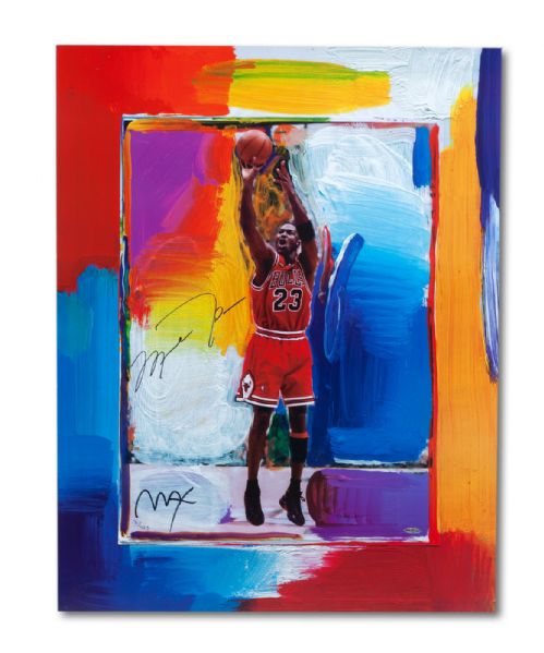 MICHAEL JORDAN SIGNED PETER MAX LIMITED EDITION LITHOGRAPH (#131/423)
